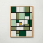 Piet Mondrian Composition in Green Poster – ekram