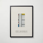 Piet Mondrian Composition with Red Yellow and Blue 1942 Poster – svart ram
