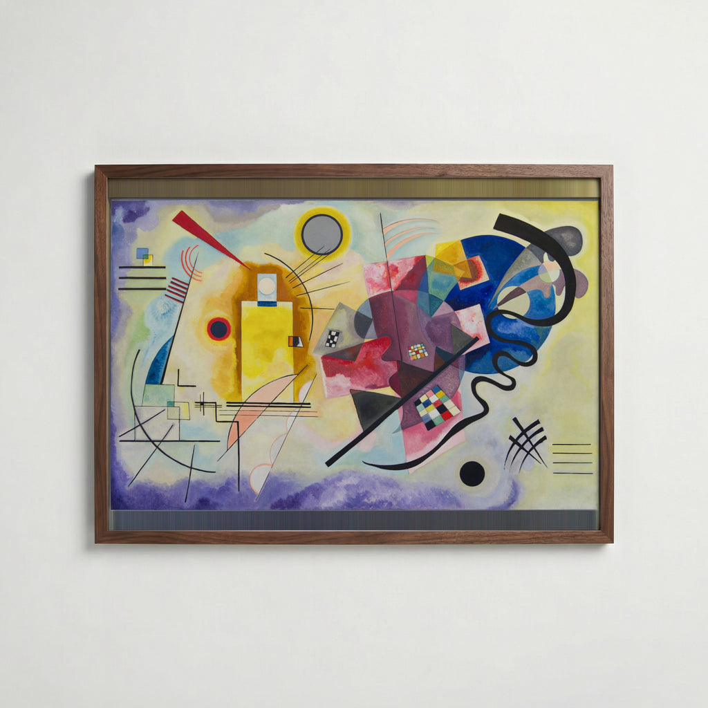 Wassily Kandinsky Yellow-Red-Blue 1925 Poster – valnötsram