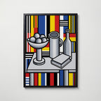 Fernand Leger Still Life with Fruit Bowl Poster – svart ram