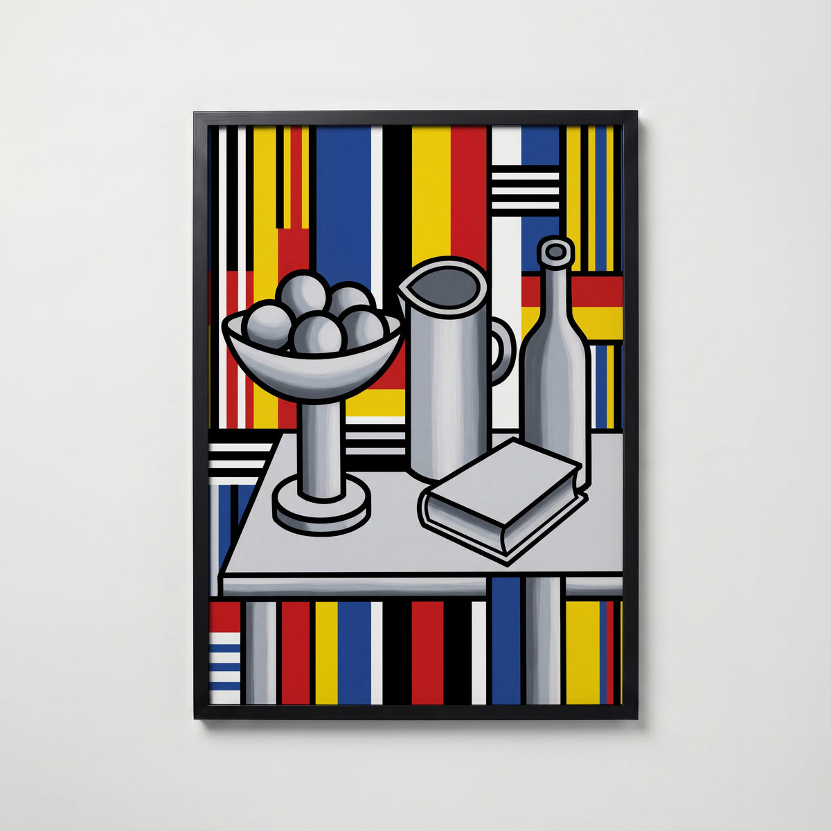 Fernand Leger Still Life with Fruit Bowl Poster – svart ram