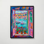 Henri Matisse Window on the Harbour Poster – svart ram