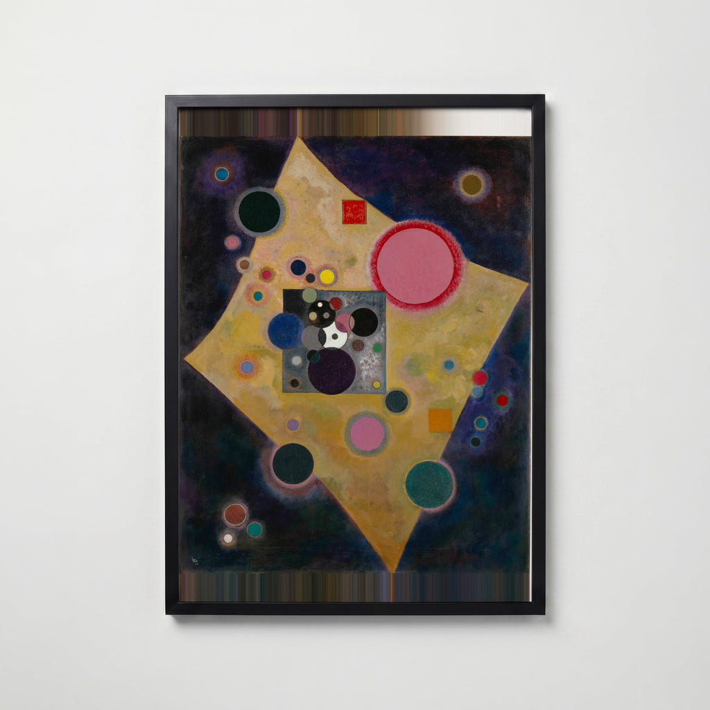 Wassily Kandinsky Accent in Pink 1926 Poster – svart ram
