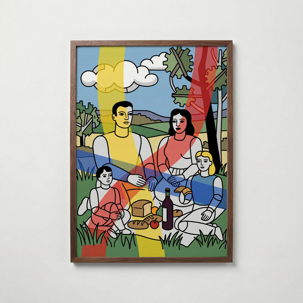 Fernand Leger Country Picnic Poster – valnötsram