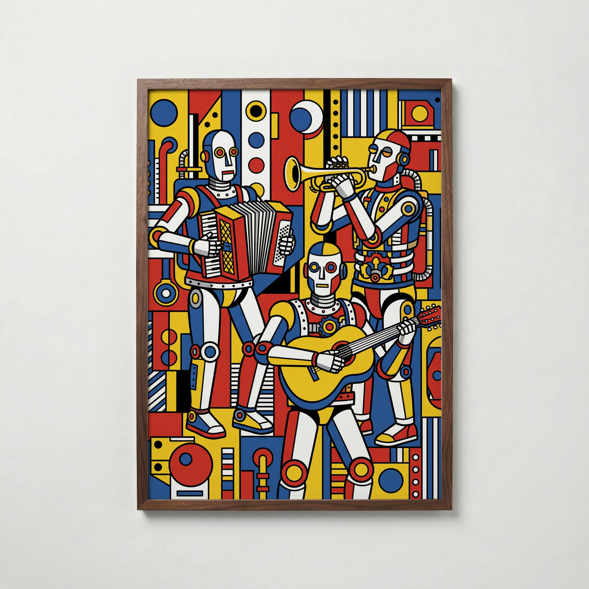 Fernand Leger The Musicians Poster – valnötsram
