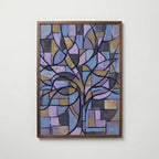 Piet Mondrian Blossoming Tree in Blue Poster – valnötsram