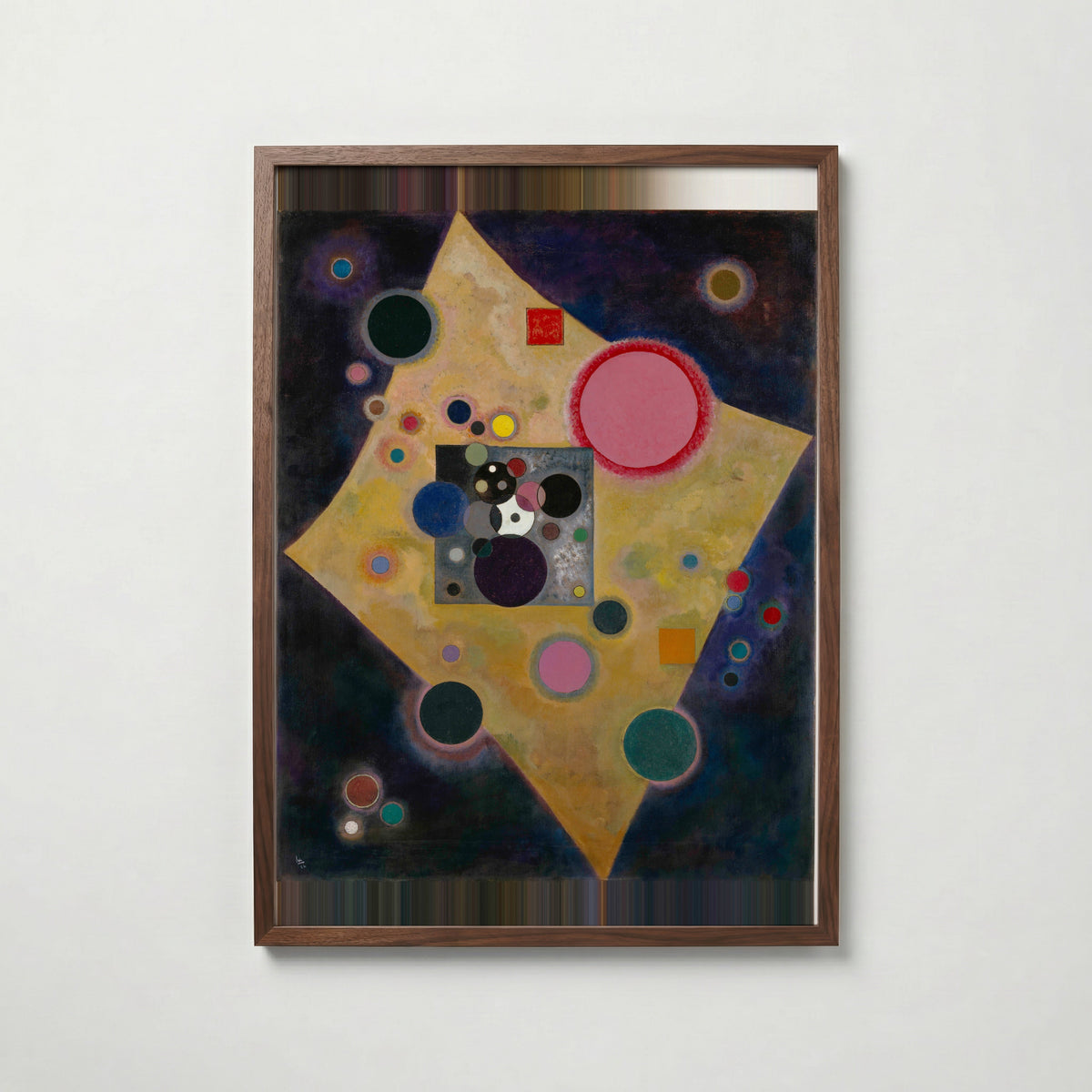 Wassily Kandinsky Accent in Pink 1926 Poster – valnötsram