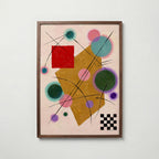 Wassily Kandinsky Red Accent Poster – valnötsram