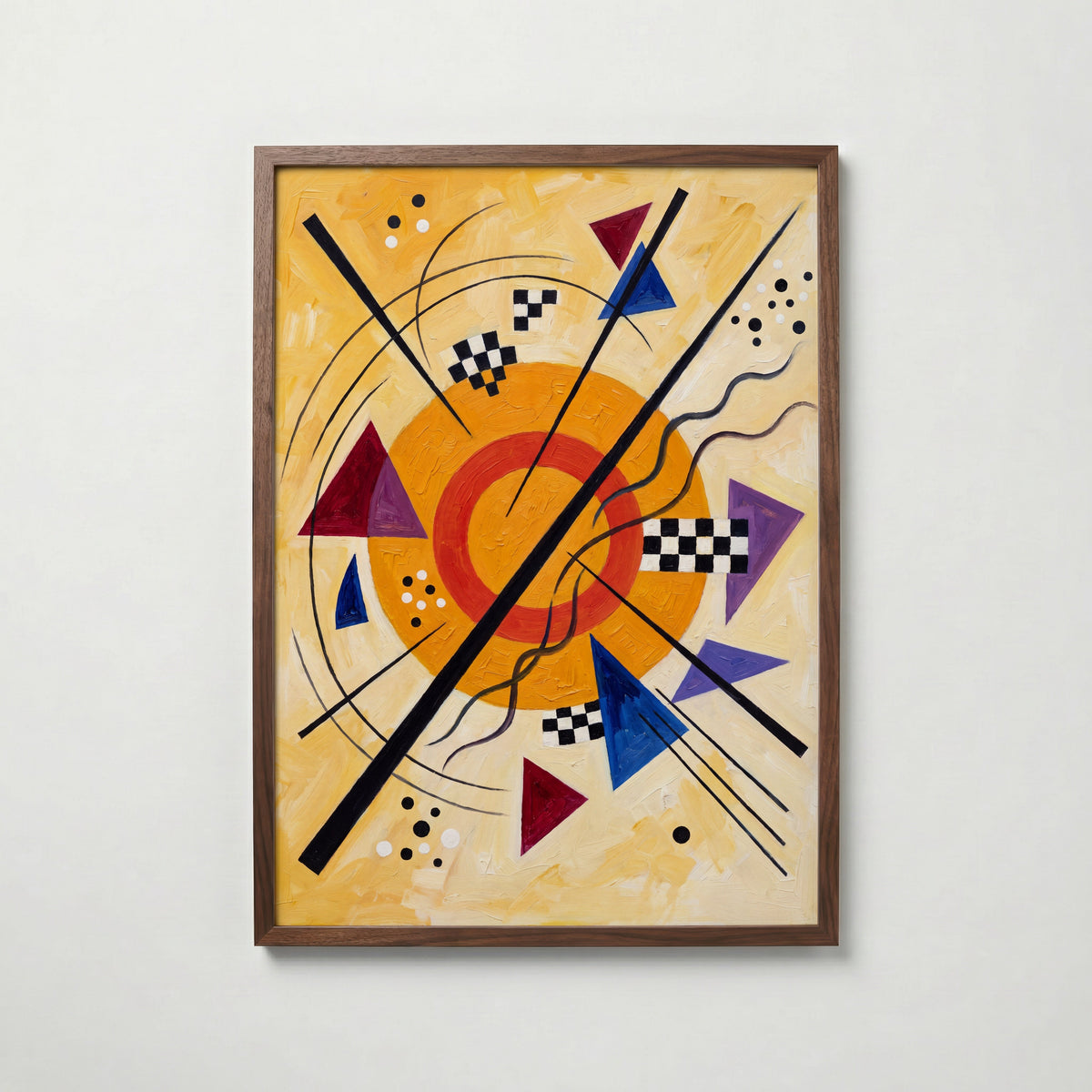 Wassily Kandinsky Sunrise Composition Poster – valnötsram