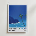 Mockup av Hiroshi Nagai Coastal Breeze affisch på vägg – köp enkelt hos Posternord i hög kvalitet