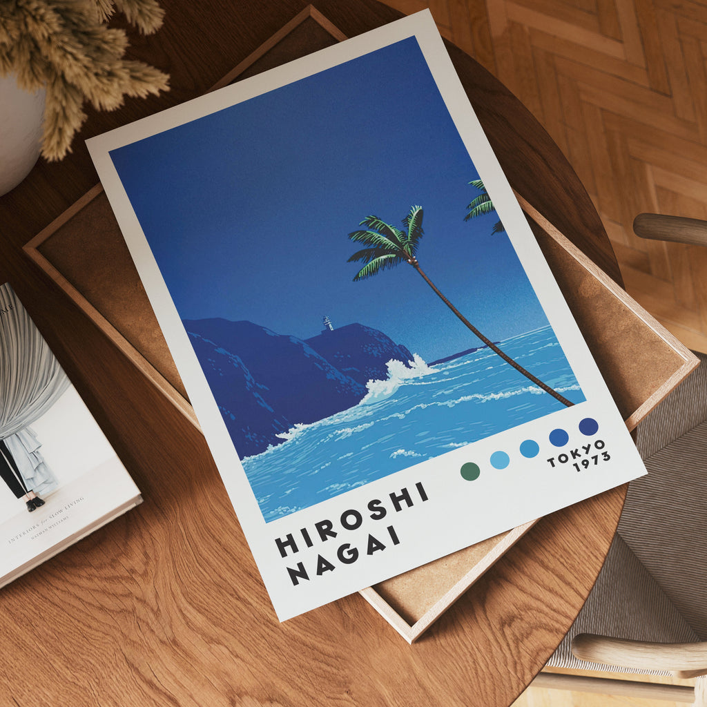 Hiroshi Nagai Coastal Breeze poster visualiserad på vägg – från Posternord i hög kvalitet
