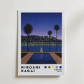 Mockup av Hiroshi Nagai Evening affisch på vägg – köp enkelt hos Posternord i hög kvalitet