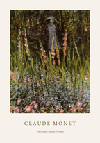 Claude Monet The Garden Gate poster visad rakt fram – Posternord affisch i hög tryckkvalitet