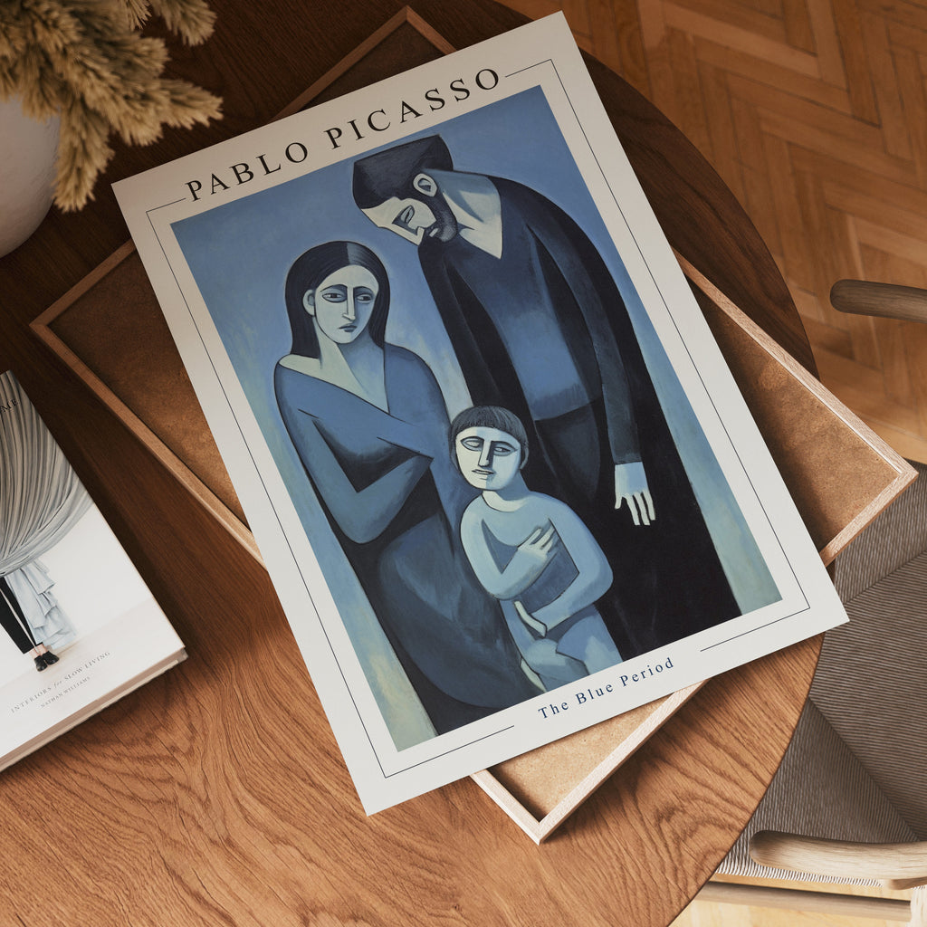 Picasso A Family in Silence poster visad rakt fram – Posternord affisch i hög tryckkvalitet
