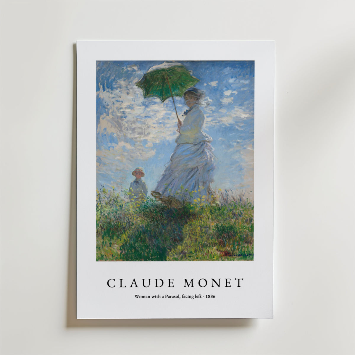 Claude Monet Woman With a – stilfullt konsttryck från Posternord, tryckt på matt finpapper