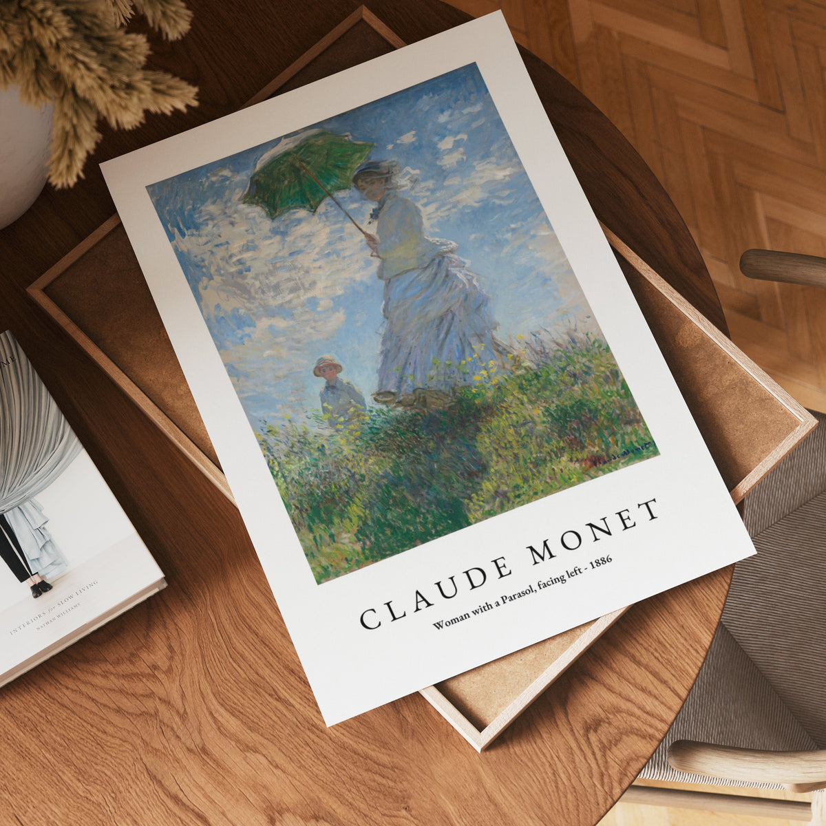 Claude Monet Woman With a – affisch med stilfullt motiv från Posternord i hög kvalitet
