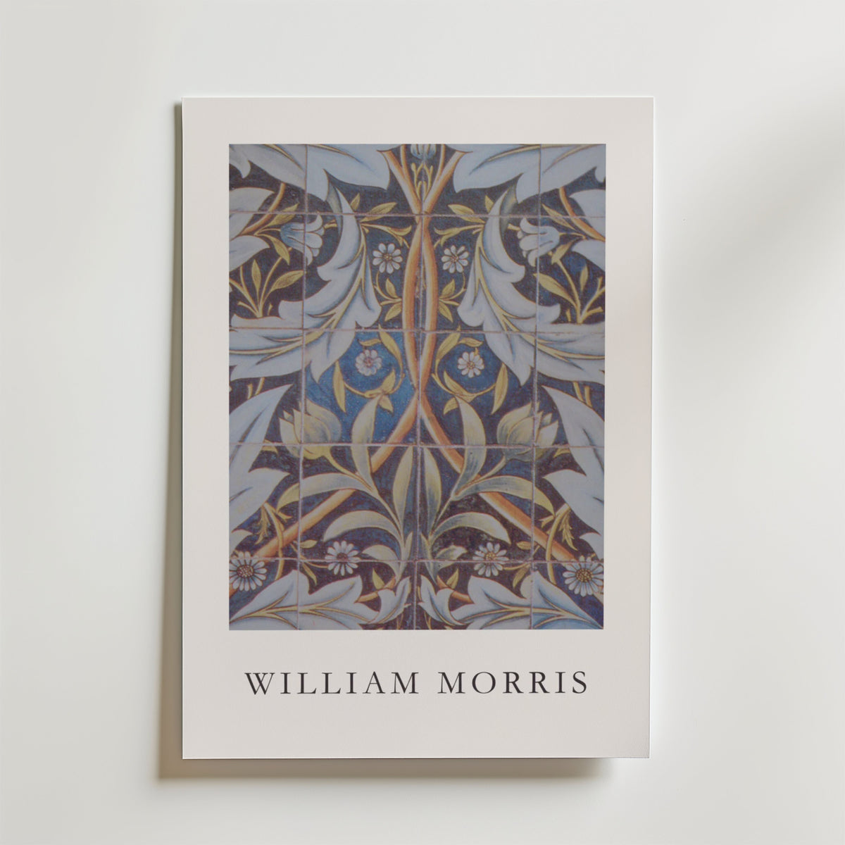 William Morris Ceramic Tiles – stilfullt konsttryck från Bozetto, tryckt på matt finpapper