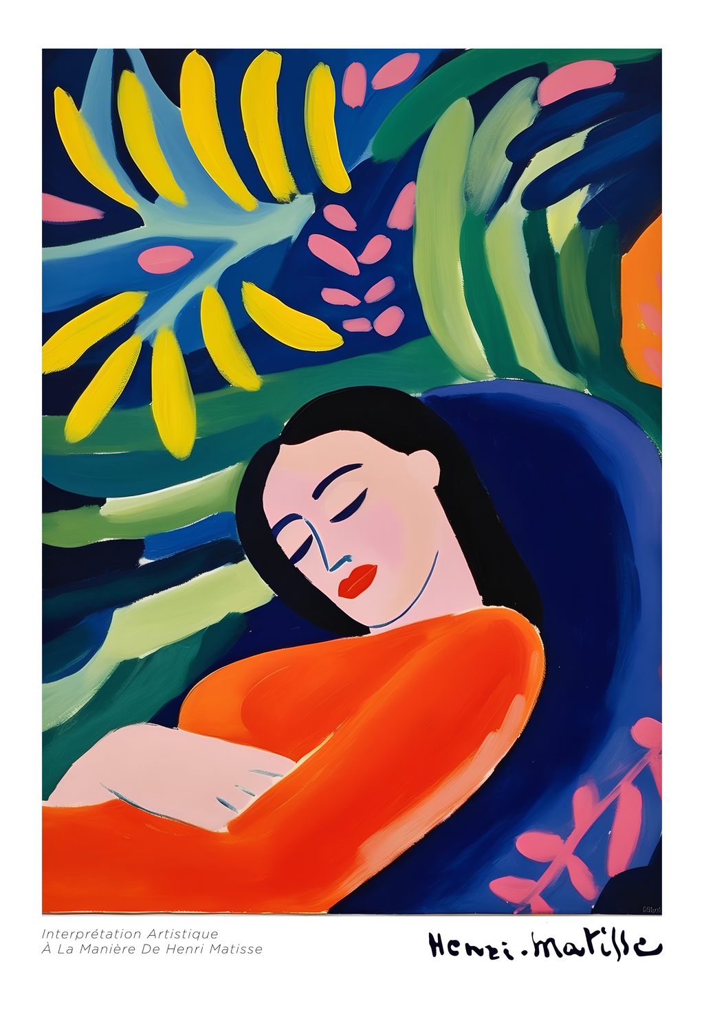 Sieste Tropicale Matisse poster visad rakt fram – Posternord affisch i hög tryckkvalitet