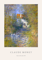 Claude Monet Geese In The Creek – stilfullt konsttryck från Posternord, tryckt på matt finpapper