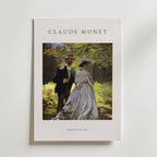 Claude Monet Lunch On The Grass affisch på neutral bakgrund – poster från Bozetto