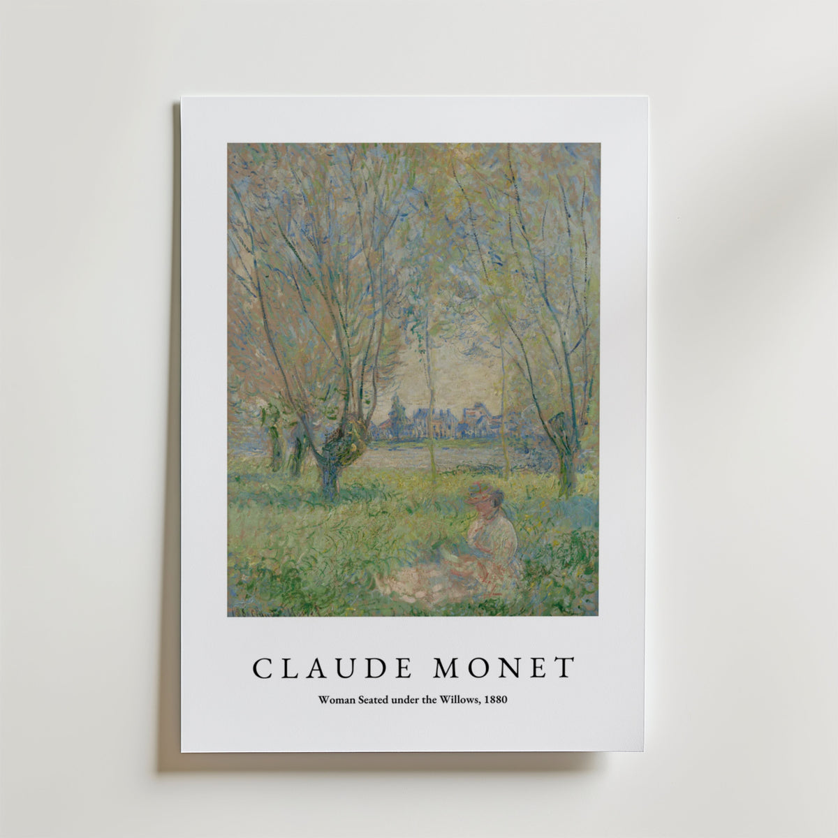 Claude Monet Seated Woman – stilfullt konsttryck från Posternord, tryckt på matt finpapper