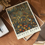 Gustav Klimt Golden Meadow – affisch med stilfullt motiv från Posternord i hög kvalitet