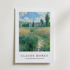 Claude Monet Lane In The Poppy affisch på neutral bakgrund – poster från Posternord