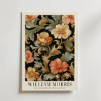 Blooming Flower Pattern William affisch på neutral bakgrund – poster från Bozetto