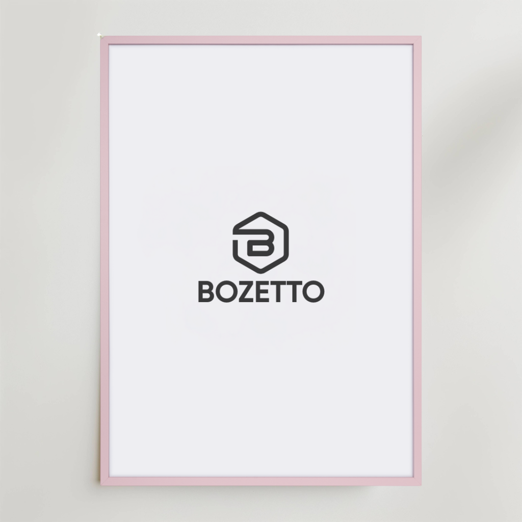 Posterram i Ek – Rosa – stilren posterram av hög kvalitet hos Posternord