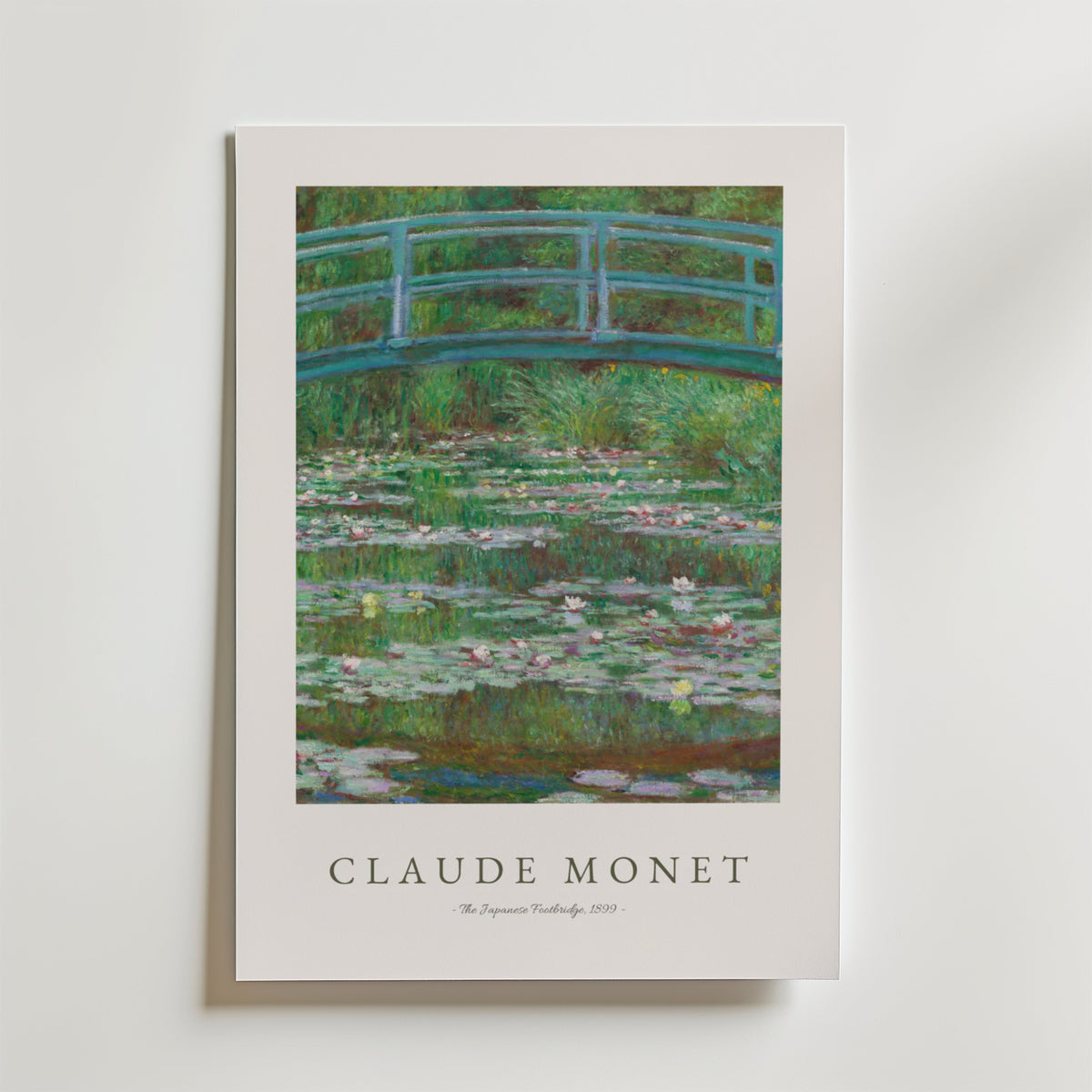 Claude Monet Footbridge – stilfullt konsttryck från Posternord, tryckt på matt finpapper