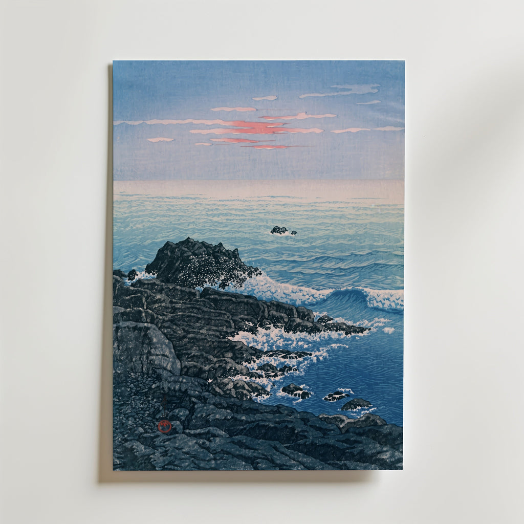 Morning at Cape Inubo Kawase affisch inramad i neutral ram – konsttryck från Posternord