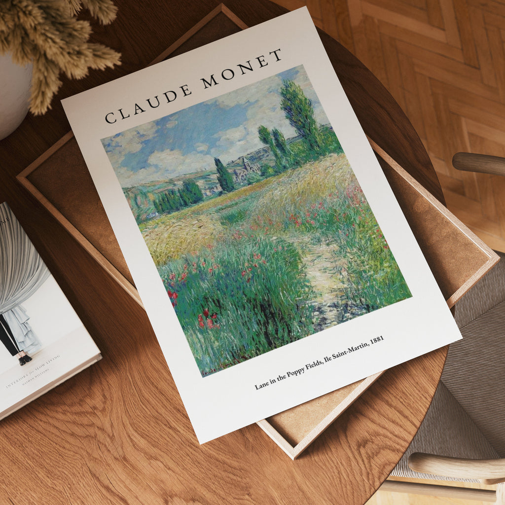 Claude Monet Lane In The – affisch med stilfullt motiv från Posternord i hög kvalitet