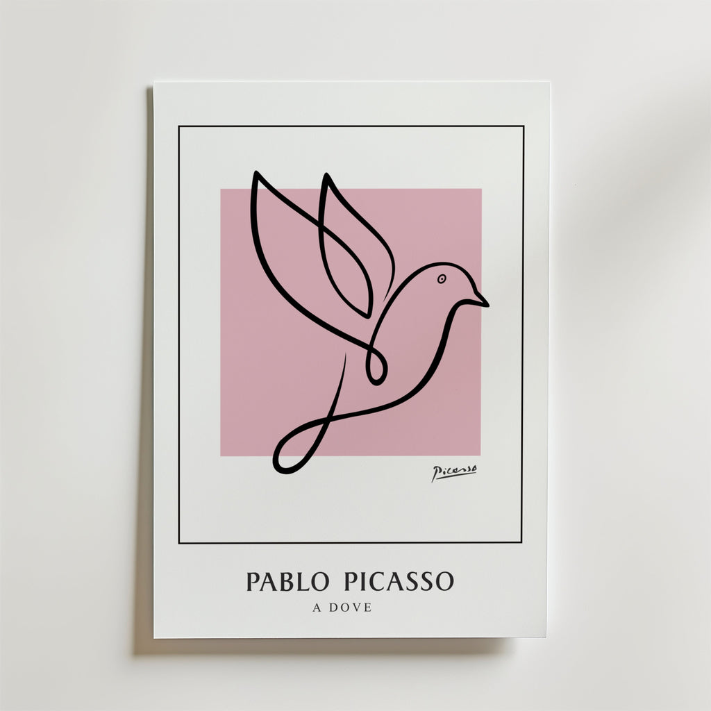 Picasso Bird of Hope – stilfullt konsttryck från Bozetto, tryckt på matt finpapper