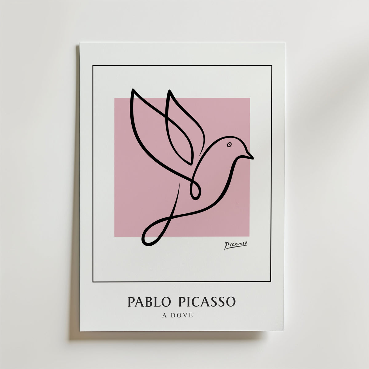 Picasso Bird of Hope – stilfullt konsttryck från Bozetto, tryckt på matt finpapper