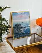 Morning at Cape Inubo affisch i ljust minimalistiskt vardagsrum – köp enkelt hos Posternord