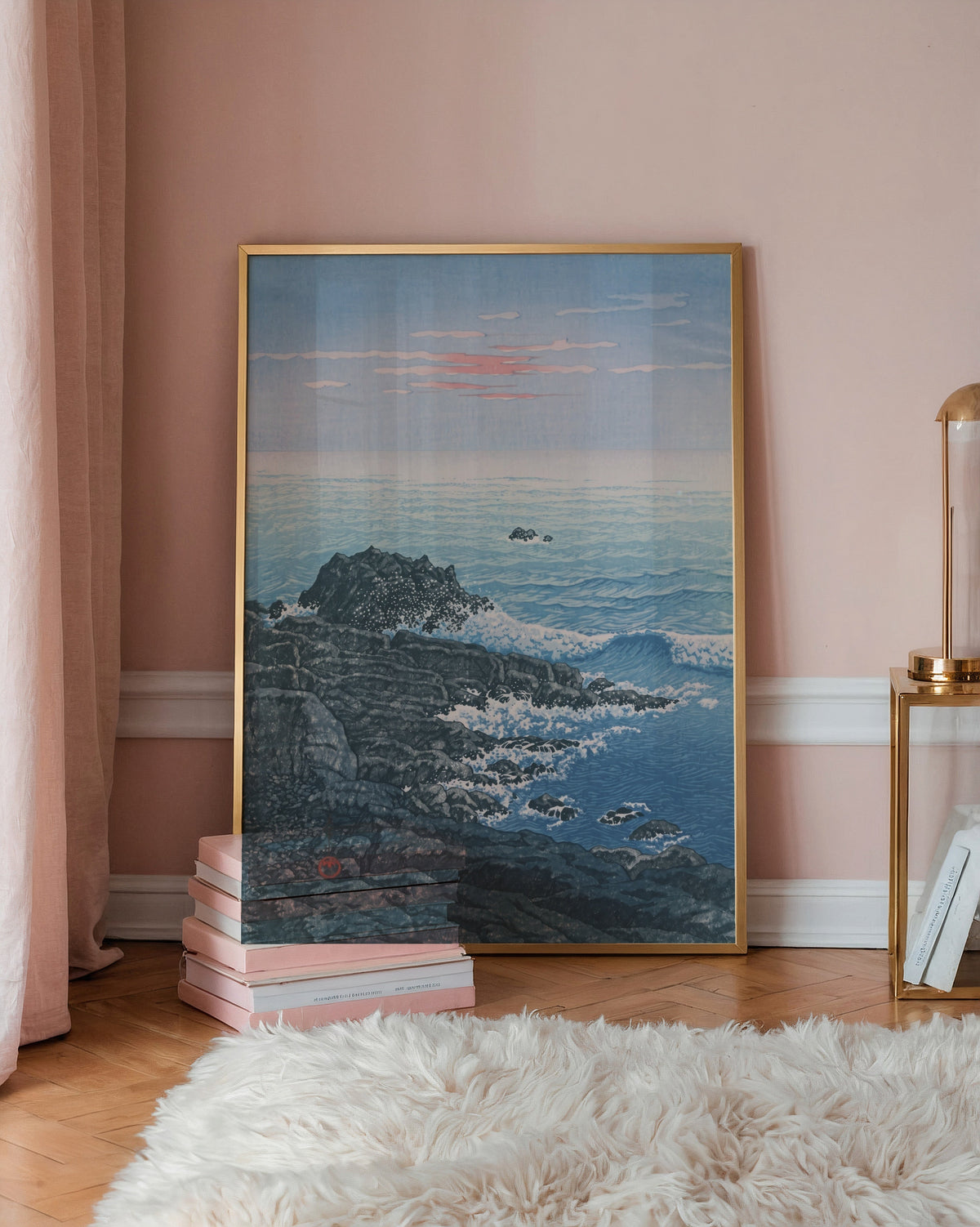 Morning at Cape Inubo affisch i minimalistiskt sovrum – köp enkelt hos Posternord i hög kvalitet