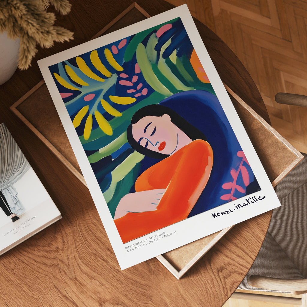 Sieste Tropicale Matisse – affisch med stilfullt motiv från Posternord i hög kvalitet