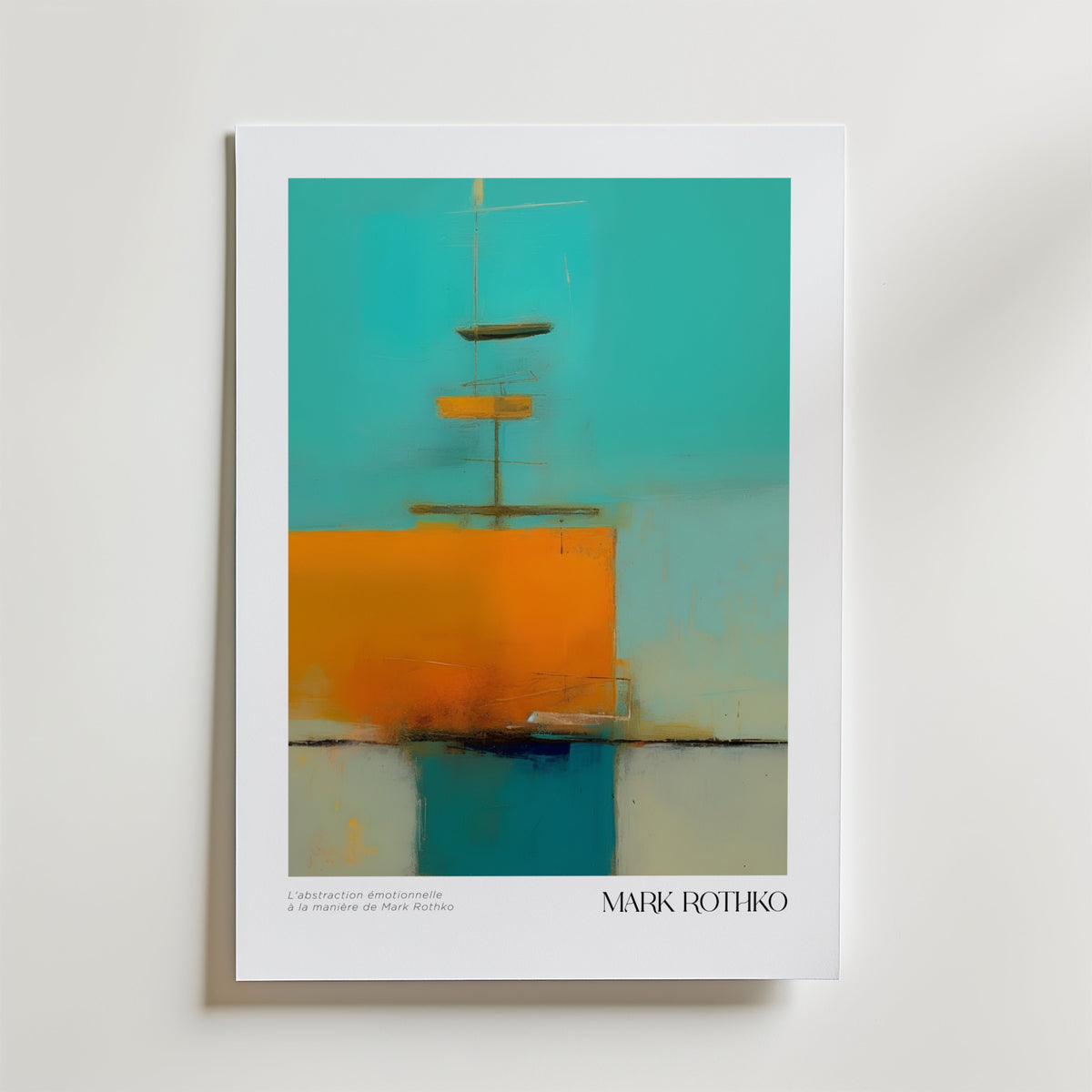 Abstract Vastness Mark Rothko – stilfullt konsttryck från Bozetto, tryckt på matt finpapper