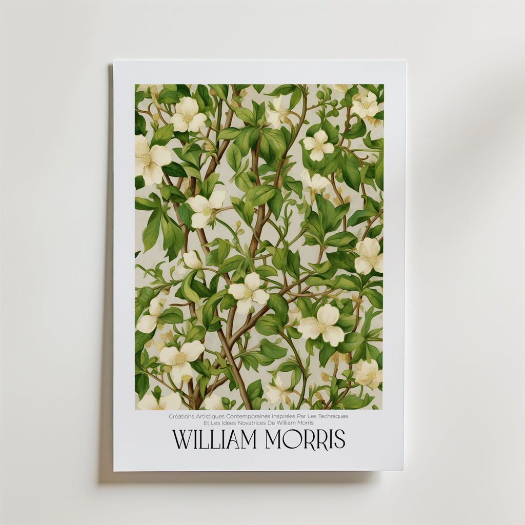 Storleksguide för William Morris Ivory Blossom – välj din favoritstorlek hos Posternord