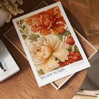 William Morris Amber Peony – affisch med stilfullt motiv från Posternord i hög kvalitet