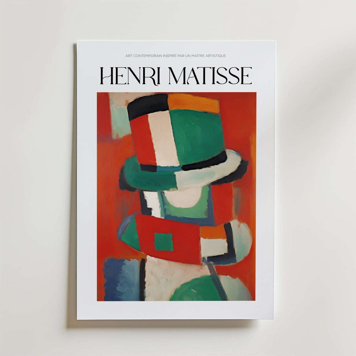 L’Homme au Chapeau Matisse – stilfullt konsttryck från Bozetto, tryckt på matt finpapper