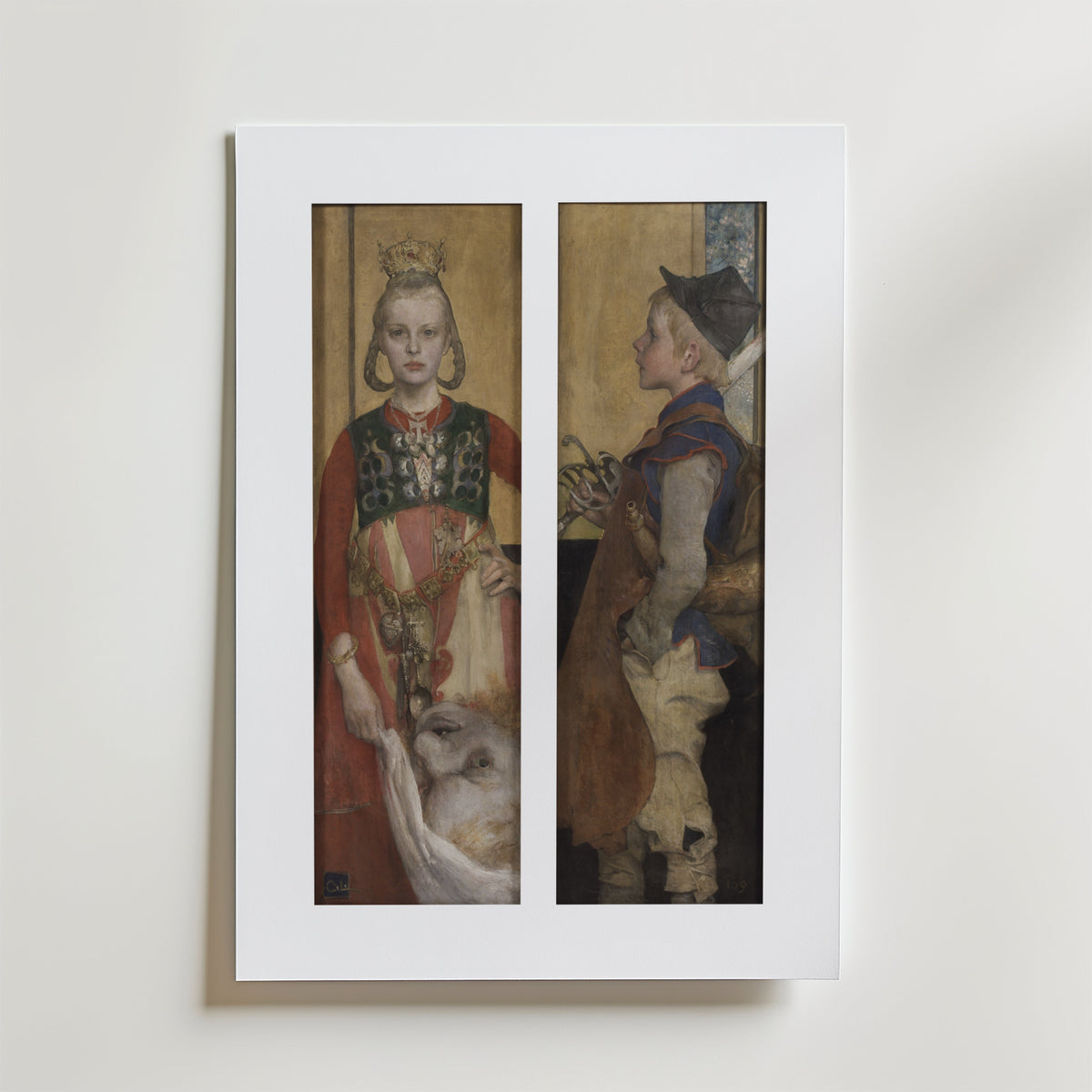 Carl Larsson A Swedish Fairy – stilfullt konsttryck från Bozetto, tryckt på matt finpapper