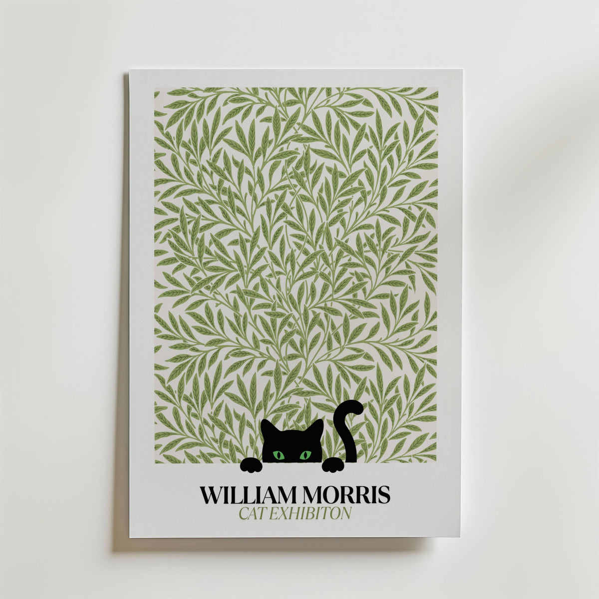 William Morris Cat Exhibition – stilfullt konsttryck från Posternord, tryckt på matt finpapper