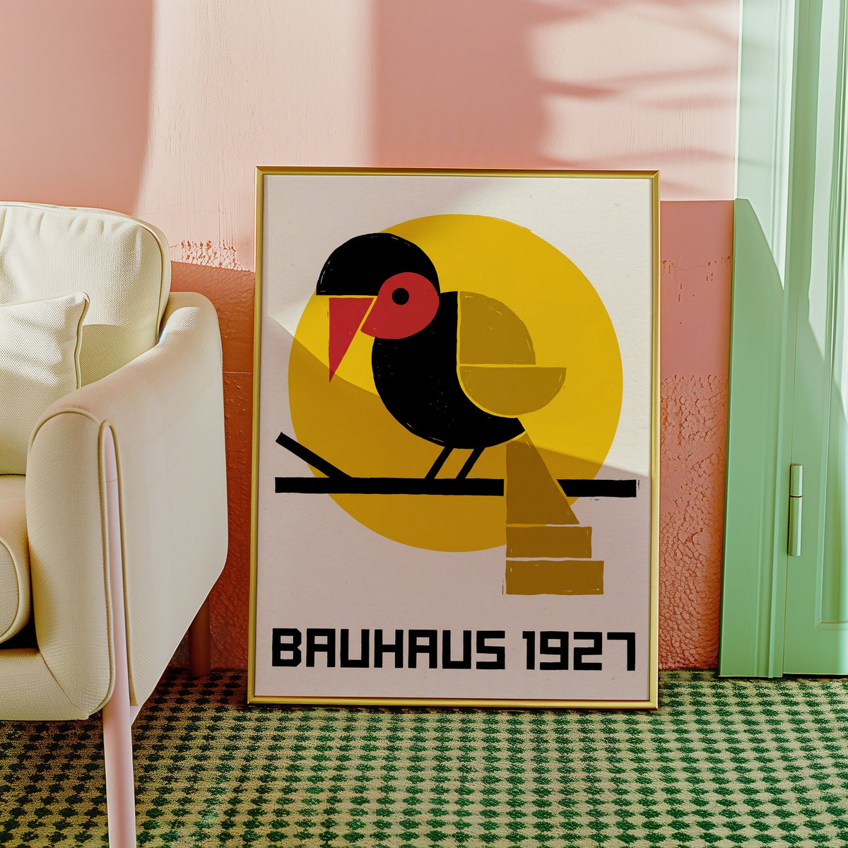 Bauhaus Bird Poster – i rum 4