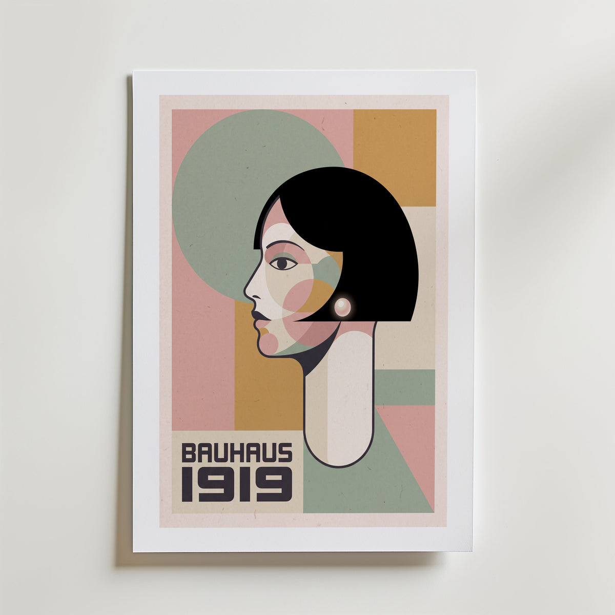 Bauhaus Bob Poster – med passepartout