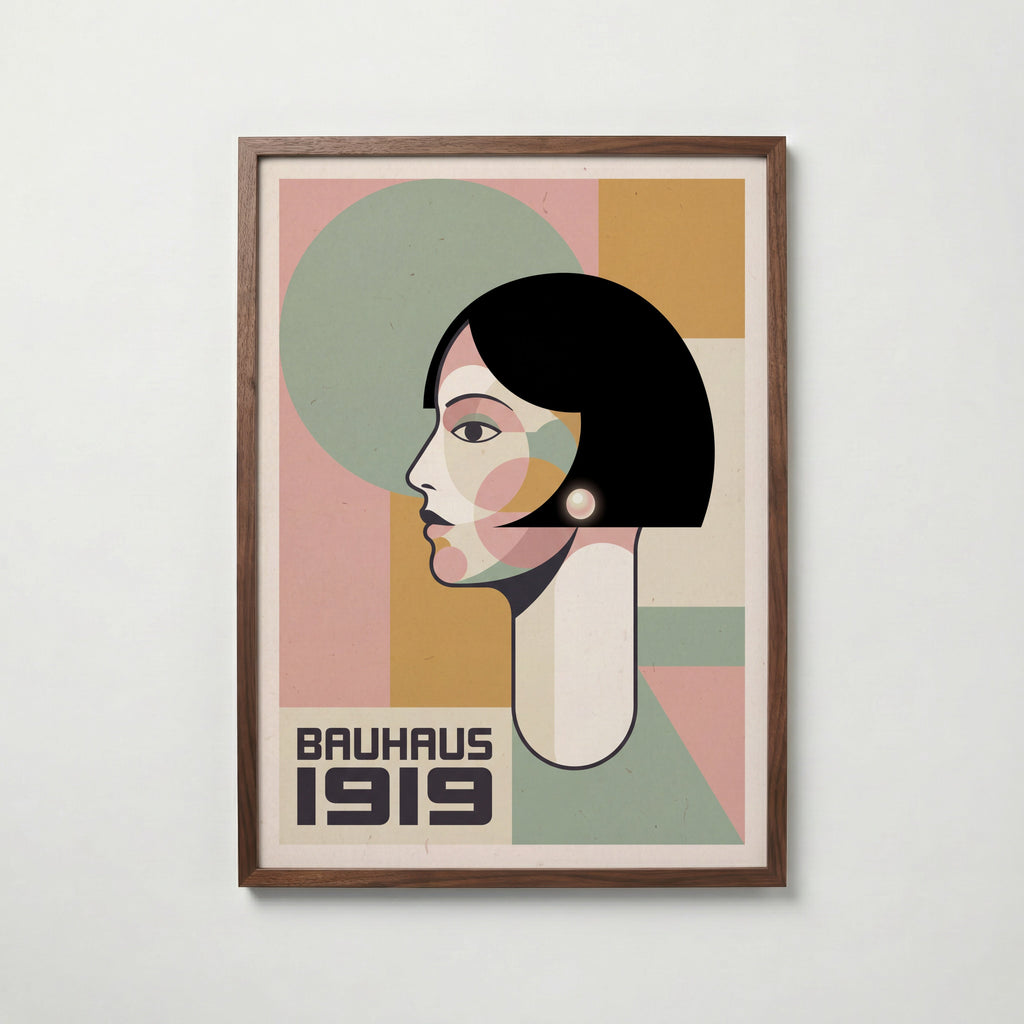 Bauhaus Bob Poster – valnötsram