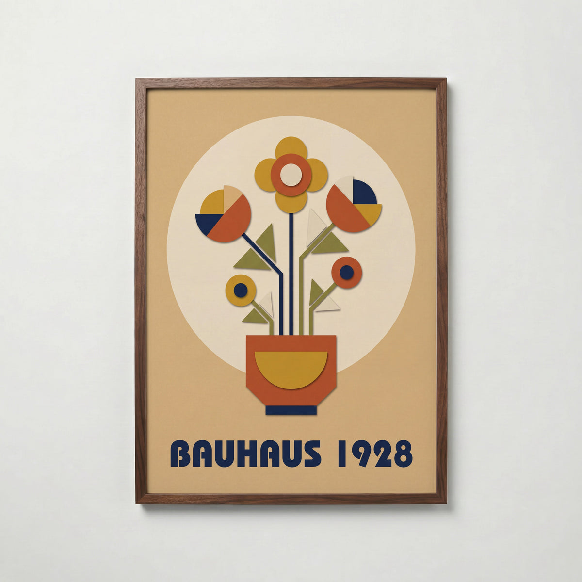 Bauhaus Flowerpot Poster – valnötsram