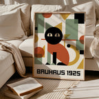 Bauhaus Cat Poster – i rum 1