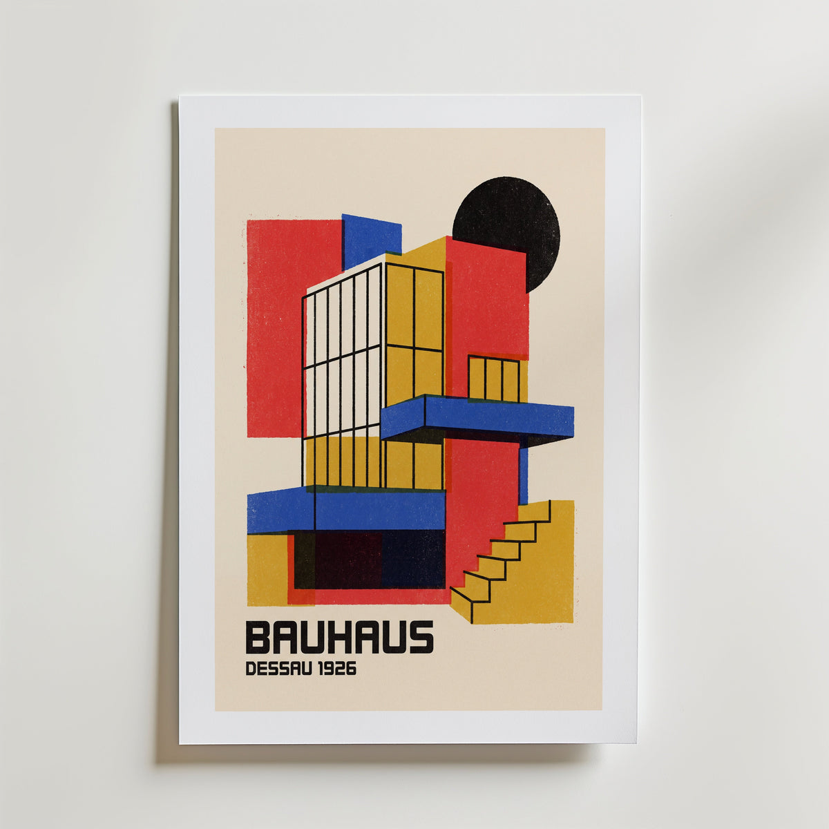 Bauhaus Dessau Poster – med passepartout
