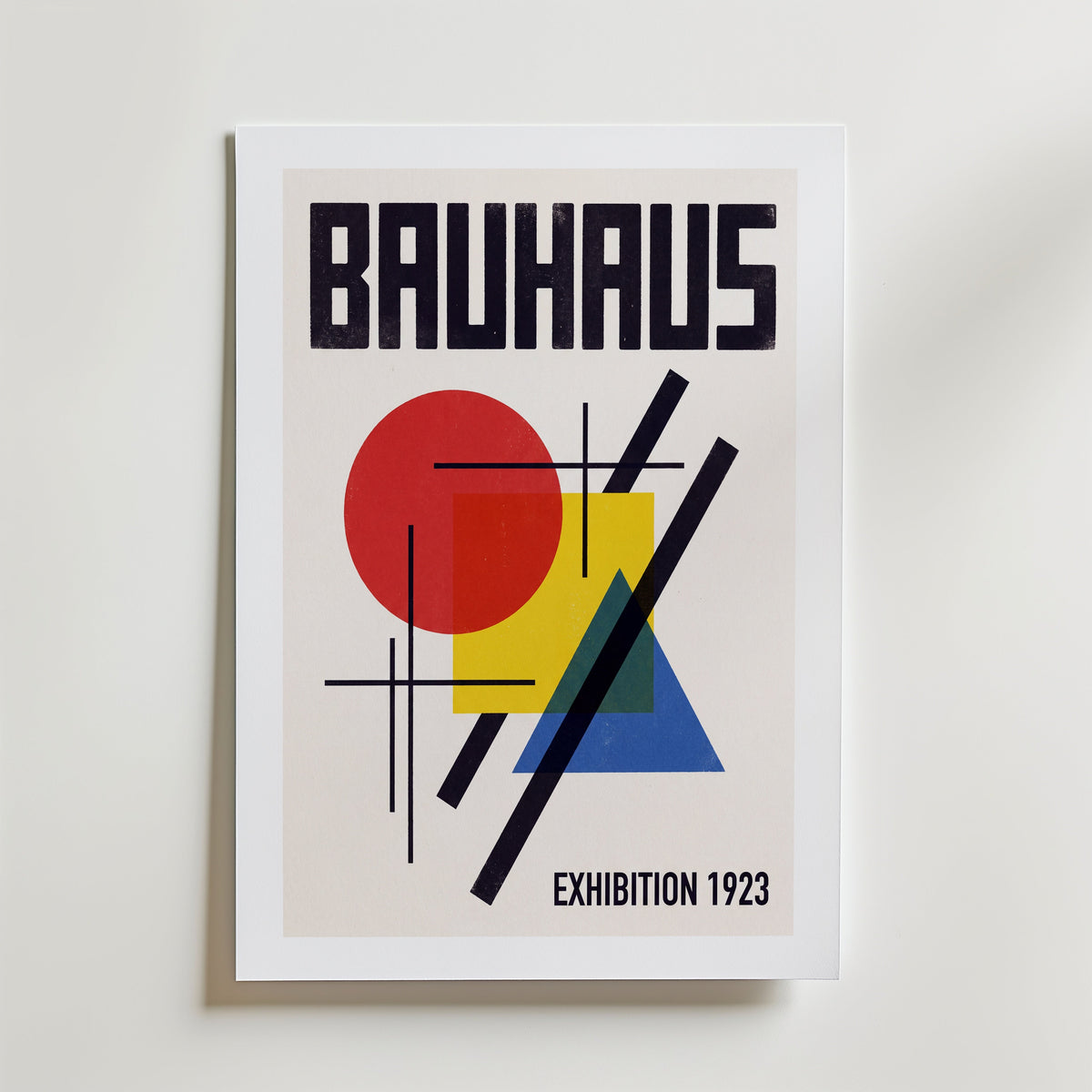 Bauhaus Exhibition 1923 Poster – med passepartout